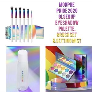 Morphe Pride 2020 Eyeshadow Palette, Brush Set & Setting Spray Set